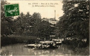 CPA Lyon- Parc de la Tete d'Or, Debarcadere et le Chalet FRANCE (1025472)