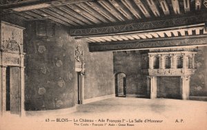 Vintage Postcard The Castle Francois Aisle Great Room Blois France