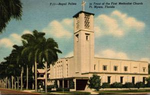 Florida Fort Myers First Methodist Church Curteich