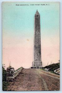 c1940 High Point Park New Jersey NJ Vintage Postcard War Memorial High Building
