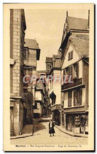 Postcard Old Ange Morlaix Rue Guernisac
