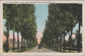 Postcard West 17th Street East from Rockford Park Wilmington DE 1905