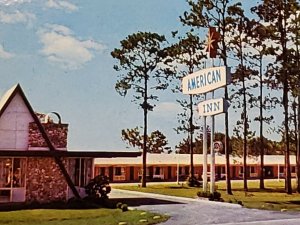 American Inn Lake City Florida Interstate 75 & US 90 Vintage Postcard   473