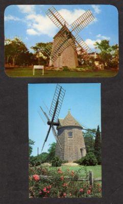 MA Lot 2 CAPE COD Windmills Massachusetts Mass Postcard