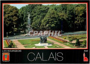 Modern Postcard Calais Calais The Burghers of Calais by Rodin and seen St. Pi...