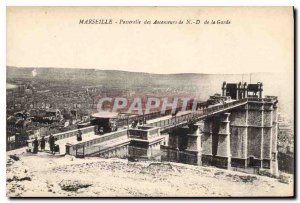 Postcard Old Marseille Gateway Lifts N D of the Guard