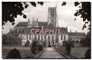 Modern Postcard Meaux The Museum and the Cathedral seen from the garden Bossuet