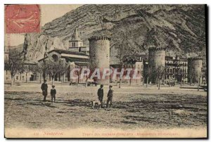 Postcard Old Sisteron ancient walls Tours (Historical Monuments)