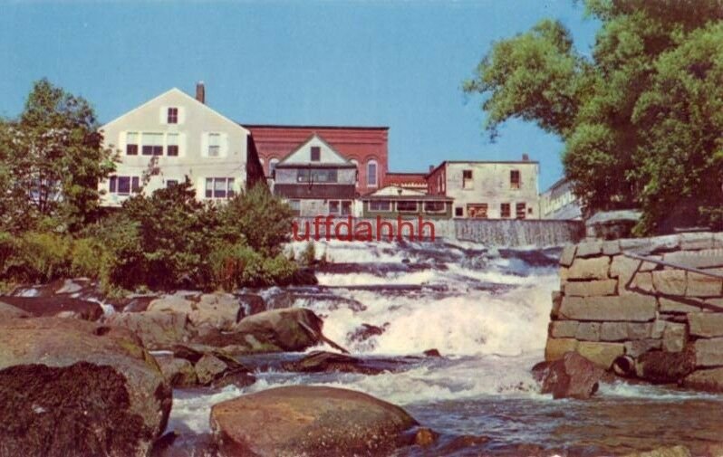 the final plunge to the sea. THE MEGUNTICOOK RIVER, THE FALLS AT CAMDEN, ME