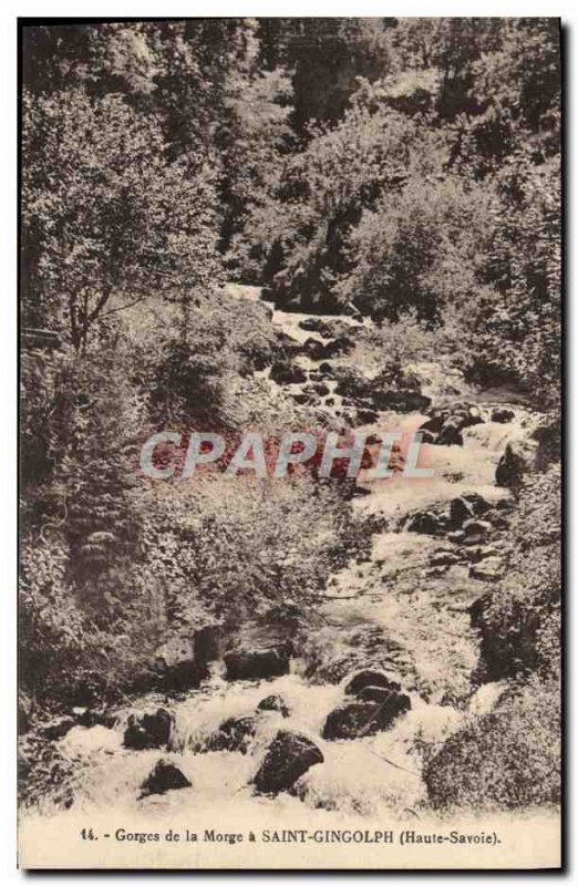 Old Postcard Gorges De La Morge Saint Gingolph