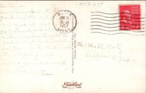 Native Americans, Greetings From Miles City MT Multi Views c1957 Postcard X09