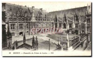 Postcard Rouen Old Courthouse Together