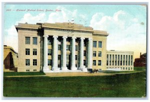 1907 Horse Carriage, Harvard Medical School Boston Massachusetts MA Postcard 