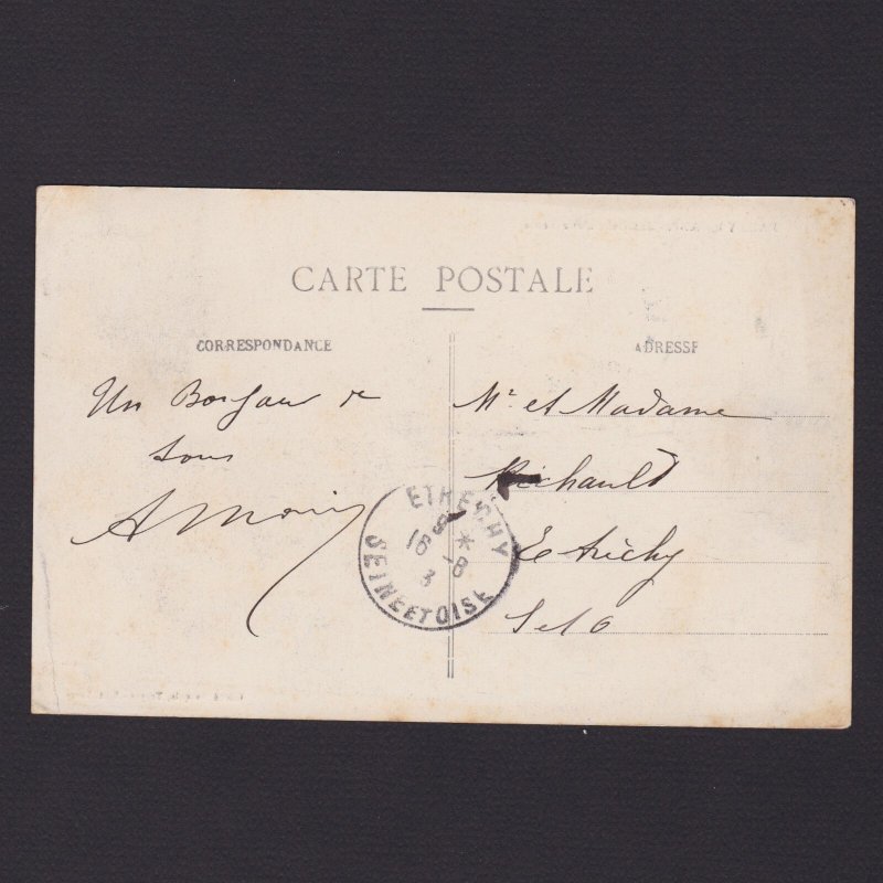 FRANCE 1913, Postcard, Mailly-le-camp, Inside a tent, Used