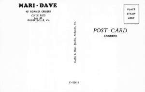 Gilbertsville KY Mari-Dave 43' Roamer Cruiser Postcard
