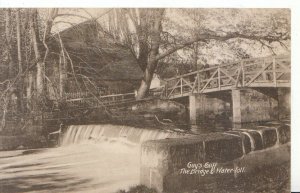 Warwickshire Postcard - Guy's Cliff - The Bridge & Water Fall - Ref 3765A