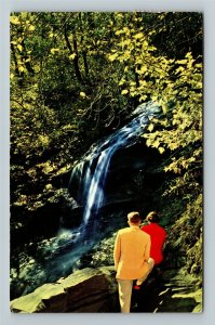 Blue Ridge Parkway NC-North Carolina, The Cascades, Chrome c1964 Postcard