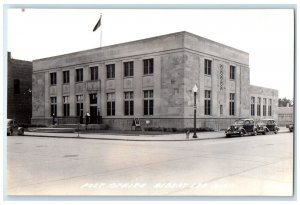 c1940's Post Office Building Albert Lea Minnesota MN RPPC Photo Vintage Postcard