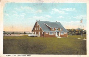 Edgartown Massachusetts Tennis Club Vintage Postcard AA43797