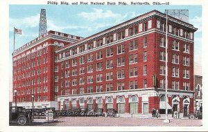 Postcard Phillip Bldg First National Bank Bldg Bartlesville OK