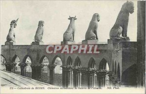 Old Postcard Cathedral of Reims Chimeres Overcoming Gallery Apse