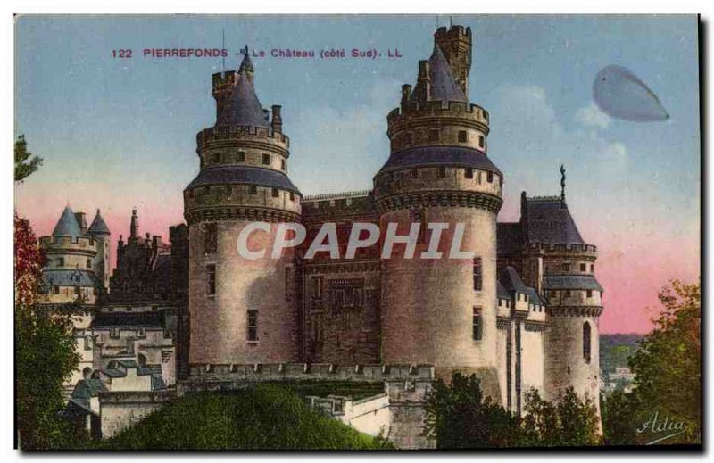 Old Postcard Pierrefonds Chateau