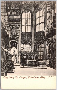 King Henry VII Chapel Westminster Abbey England Interior View Postcard