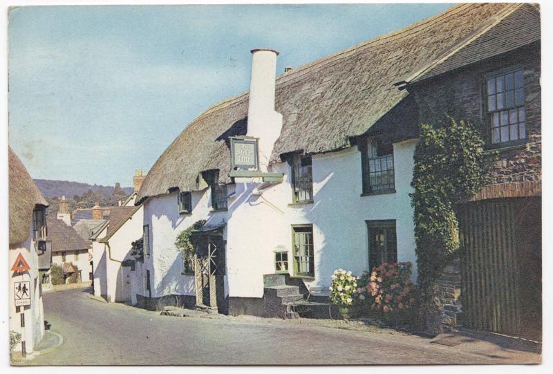 Somerset; The Ship Inn, Porlock PPC, By Dixon, c 1960's