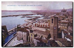 Old Postcard Marseille Vue Generale Quays of Joilette