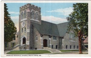 South Paris, Me, Deering Memorial Church