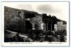 1962 The Villa Royal Knosse Greece Vintage Posted RPPC Photo Postcard