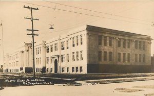 RPPC BELLINGHAM, WA Washington ~ NORTH SIDE HIGH SCHOOL 1917 Postcard