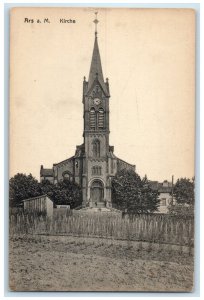 c1910 Entrance to Ars-sur-Moselle Church Grand Est France Unposted Postcard