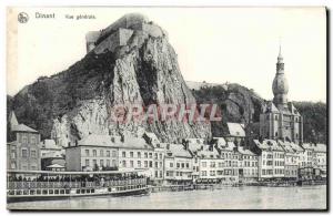 Old Postcard Dinant Vue Generale Boat