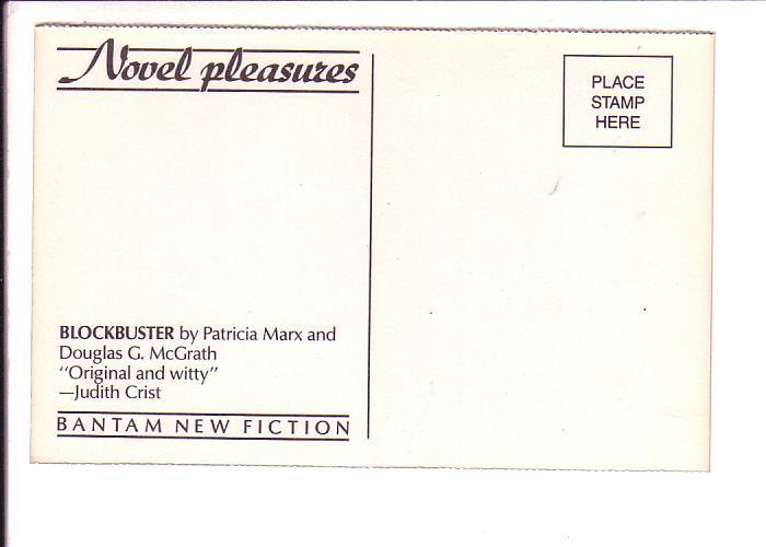 Blockbuster by Patricia Marx and Douglas G. McGrath, Bantam New Fiction 1988,...