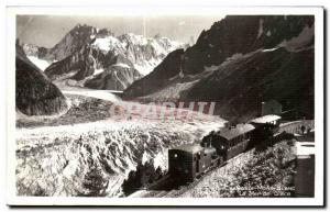 Old Postcard Chamonix Train Sea ice