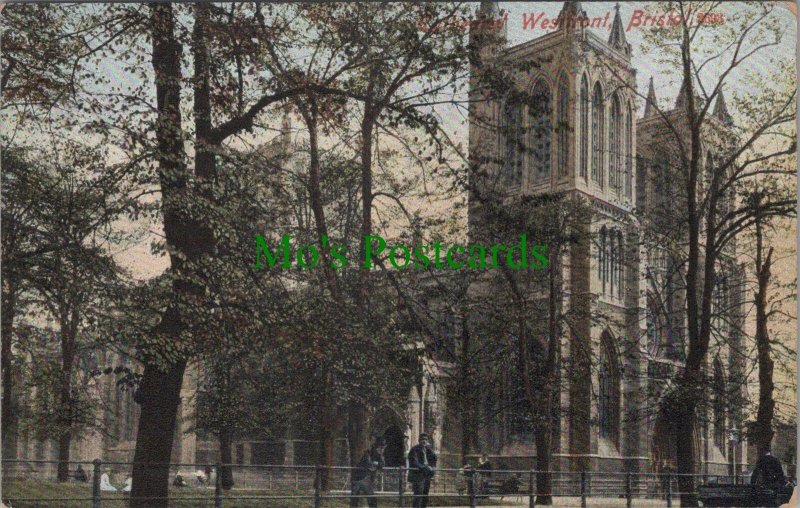Bristol Postcard - Bristol Cathedral, The West Front   RS33190