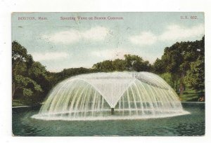 Spouting Water on Boston Common Massachusetts MA Standard Card View