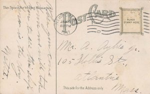 UNITED STATES NAVAL RIGGING TRAINING BRIGANTINE USS BOXER~1911 POSTCARD