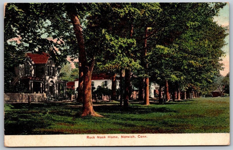 Vtg Norwich Connecticut CT Rock Nook Home For Children Orphanage 1910s Postcard