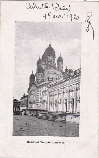 India Calcutta The Kalighat Temple 1920