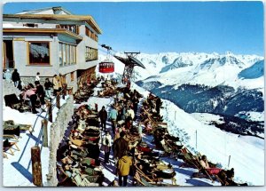 Postcard - Weisshorn summit, Restaurant and sun terrace - Arosa, Switzerland