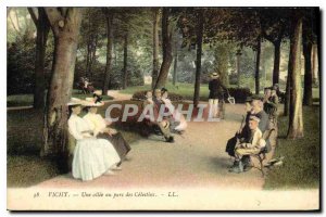 Old Postcard Vichy A driveway to park Celestins