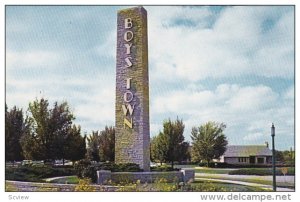 Welcome Sign at Boys Town, Nebraska, 40-60´s