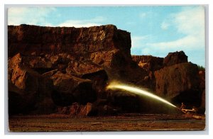 Thawing Permafrost Sluice Mining Fairbanks Alaska AK UNP Chrome Postcard N25