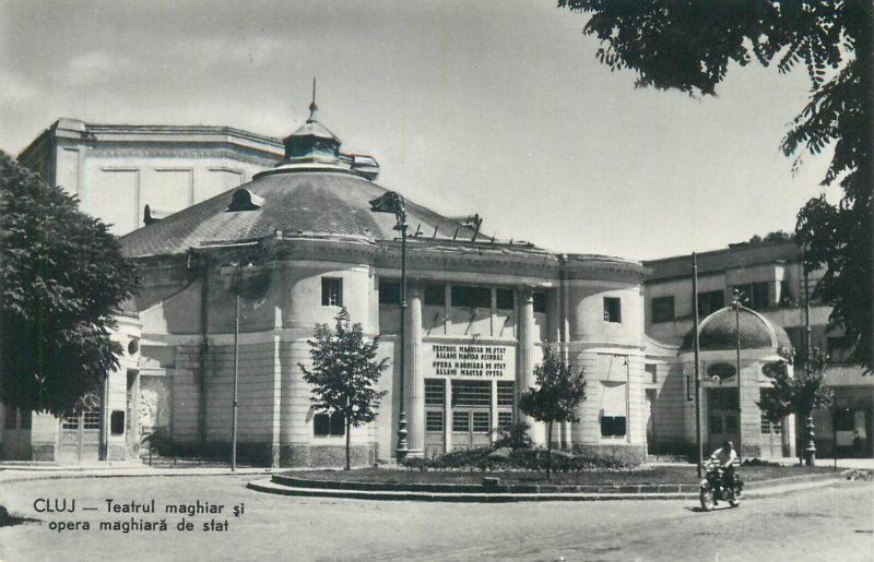 Romania Cluj-Napoca Hungarian theater and Hungarian opera buildings postcards 