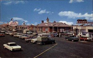 Little America Wyoming WY Truck Trucks Street Scene c1960s Postcard