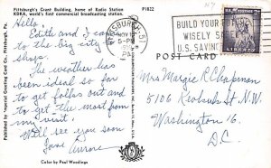 Pittsburghs Grant Building Radio Station KDKA - Pittsburgh, Pennsylvania PA