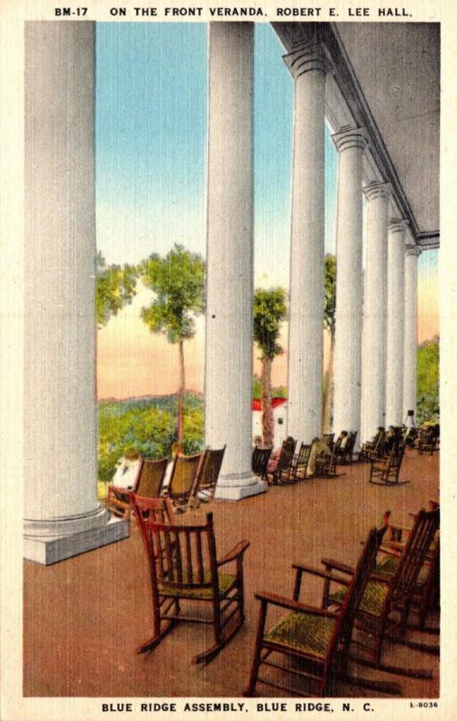 North Carolina Blue Ridge Robert E Lee Hall Front Veranda Blue Ridge Assembly