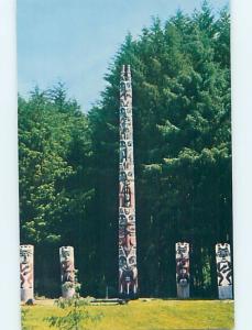 Unused Pre-1980 NATIVE INDIAN TOTEM POLE PARK Sitka Alaska AK hk6177